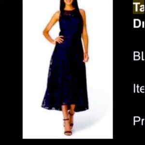 Tahari ASL Navy Midi Dress - Formal